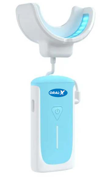 ORAL "X" BLU- The latest ORAL-X LED device -  Supercharged ORAL-X  with 41 Medical Grade LEDs-.